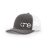 One, Medium Grey and White Trucker Hat by Richardson.