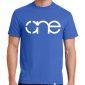 Mens Royal Blue One Short Sleeve Tee Shirt