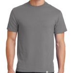 Men's Medium Grey short sleeve "One" Woven Label Christian Tee Shirt in White.