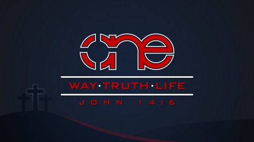 One Way Truth Life background image in dark.