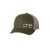 Olive and Khaki "One" Trucker Hat with Khaki logo, Yupoong Classics snapback.