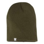 Olive One Way Truth Life Beanie - the skull cap.