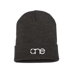 Charcoal One Way Truth Life Cuffed Beanie.