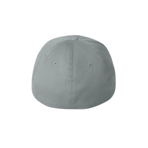 Grey Flexfit Cap, back view.