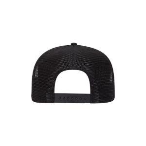 One Way Truth Life, Cork and Black, 5 Panel Trucker Hat with Black logo, snapback, flat bill rear of cap.