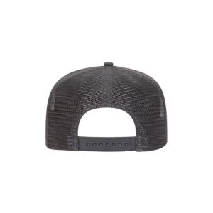 One Way Truth Life, Cork and Grey, 5 Panel Trucker Hat with Grey logo, snapback, flat bill rear of cap.