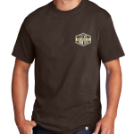 Mens Brown Hexagon style One Way Truth Life style short sleeve Christian Tee Shirt.