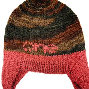 Pieces of Joy assorted knitted Himalayan style beanies.