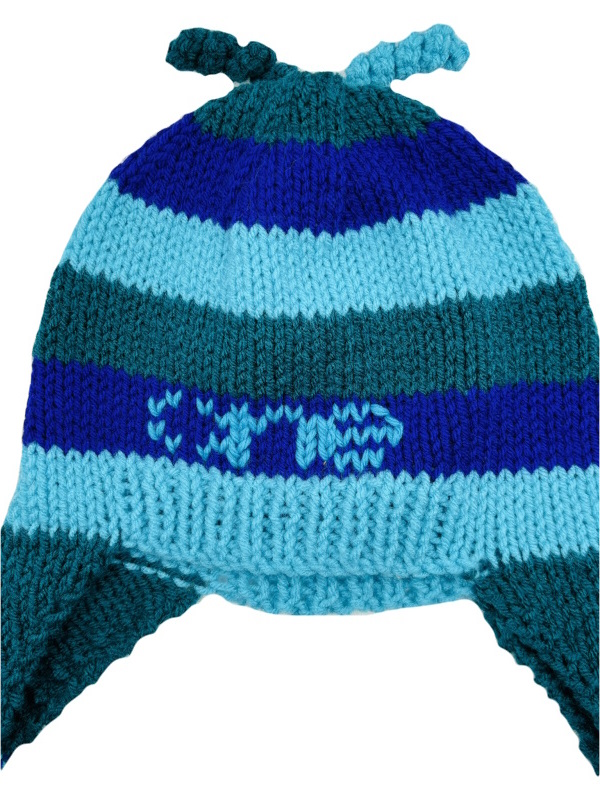 Pieces of Joy assorted knitted Himalayan style beanies.