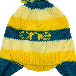 Pieces of Joy assorted knitted Himalayan style beanies.