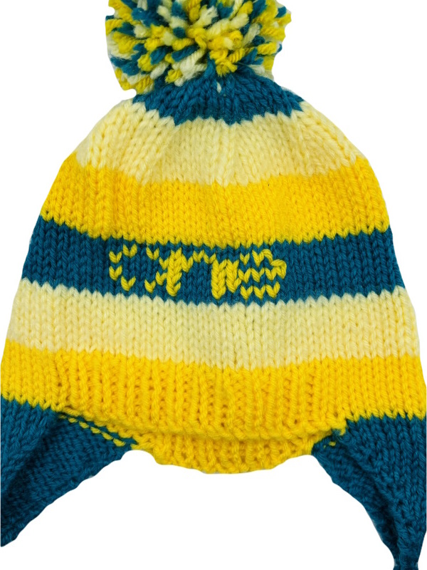 Pieces of Joy assorted knitted Himalayan style beanies.