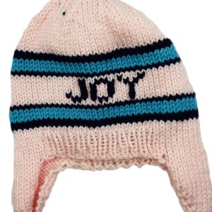 Pieces of Joy assorted knitted Himalayan style beanies.