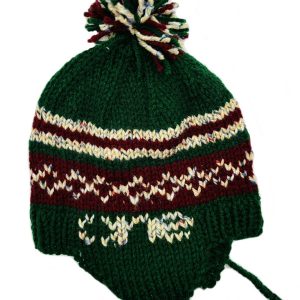 Pieces of Joy assorted knitted Himalayan style beanies.