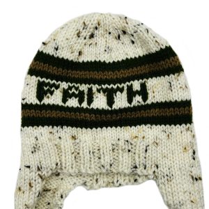 Pieces of Joy assorted knitted Himalayan style beanies.