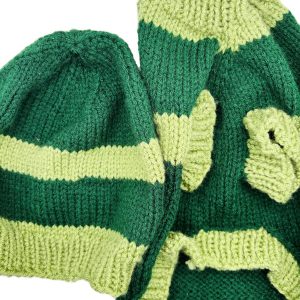 Pieces of Joy assorted pet sweaters and beanie combos.