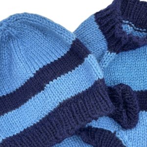 Pieces of Joy assorted pet sweaters and beanie combos.