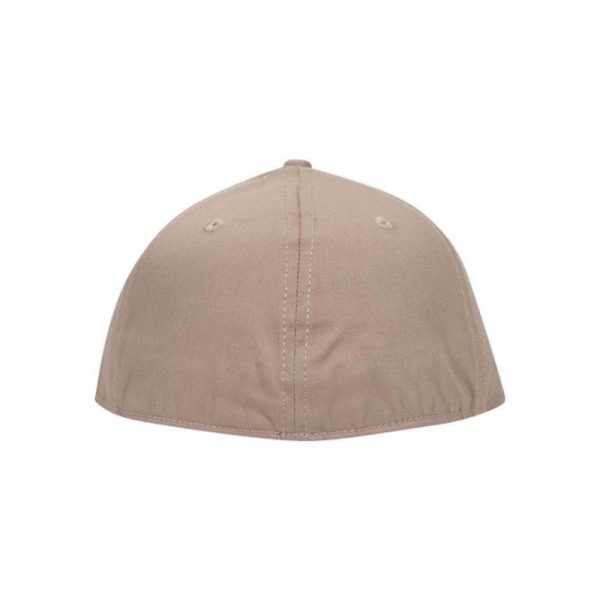 OWTL (One Way Truth Life) 6-Panel OTTO Flex Hat in Khaki, Flat Bill, back view.