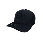 Black, water-resistent perforated, 5-Panel Hat, featuring the "One Way Truth Life" logo in Black, structured bill, snap-back closure, front view.