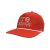 Red, 5-Panel Golf Cap with White rope featuring the "One Way Truth Life" logo in White, semi-curved bill with snap-back closure, front view.