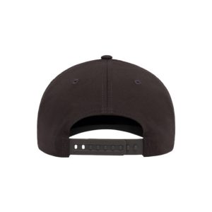 Dark Grey adjustable Flexfit NU Snapback Cap with Dark Grey OWTL (One Way Truth Life) logo, OSFM, back view.