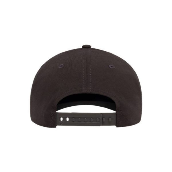 Dark Grey adjustable Flexfit NU Snapback Cap with Dark Grey OWTL (One Way Truth Life) logo, OSFM, back view.