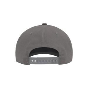 Medium Grey adjustable Flexfit NU Snapback Cap with Medium Grey OWTL (One Way Truth Life) logo, OSFM, back view.