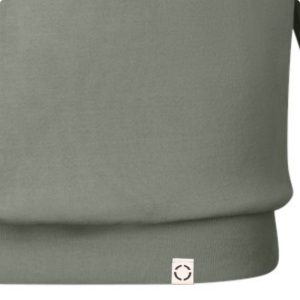 Men's, Dark Sage sweater, One woven label.