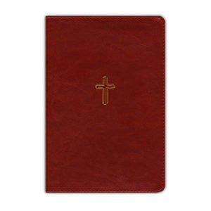 The NASB Thinline Thumb Indexed Leathersoft Brown Bible.