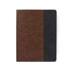 The CSB Men of Character Leathertouch Brown Black Bible.