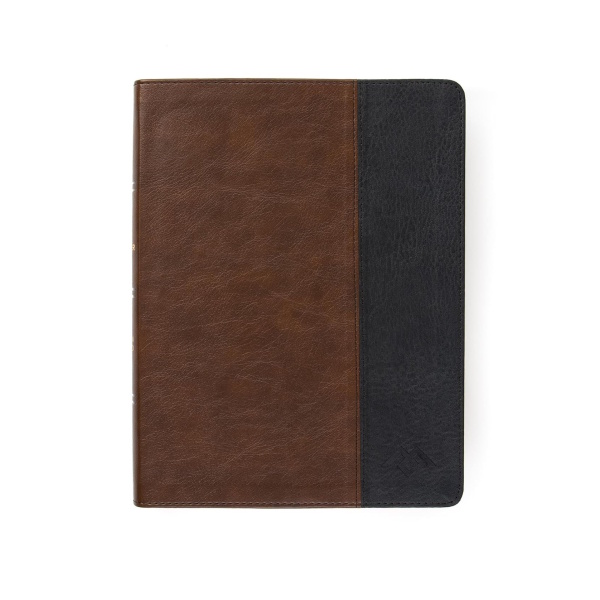 CSB Men of Character The CSB Men of Character Leathertouch Brown Black Bible.