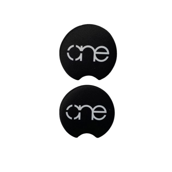 Neoprene One car coasters without packaging.