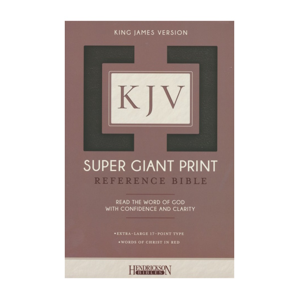 KJV Super Giant Reference Black The KJV Super Giant Reference Bible.
