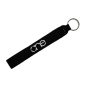 Black One wrist keychain.