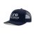Navy Blue XL "One Way Truth Life" Trucker Hat with White logo, snapback, front side view.