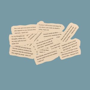 15 Bible verses that are included within each Verses Purses.