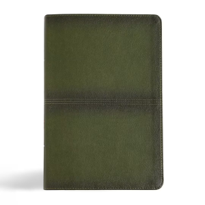 Bible: CSB, Men's Daily, Thumb Indexed, Leathertouch, Olive