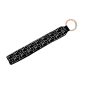 Black One in Patterns wrist keychain.