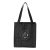 Black "John 14:6 Circular Design" heavyweight, shopping/grcery tote bag.