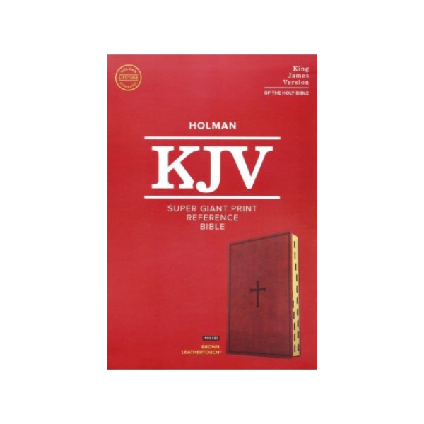 KJV Super Giant Reference Indexed Brown The KJV Super Giant Reference Indexed Leathertouch Brown Bible.