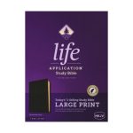 The NKJV Life Application Study, Large Print, Indexed, Bonded Leather, Black Bible.