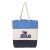 Carolina Blue, Natural, Navy Blue "I ♥ Jesus" Tri-Color, 100% Cotton Canvas, Tote Bag.