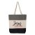 Black, Natural, Light Grey "Jesus Everything" Tri-Color, 100% Cotton Canvas, Tote Bag.