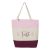Pink, Natural, Maroon "Faith" Tri-Color, 100% Cotton Canvas, Tote Bag.