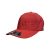Red, water-resistent perforated, 6-Panel Hat, featuring the "One" logo in Red, structured bill, snap-back closure, front view.