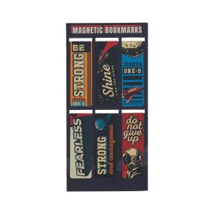 The Magnetic Bookmark, Be Strong Blue Space, Set.