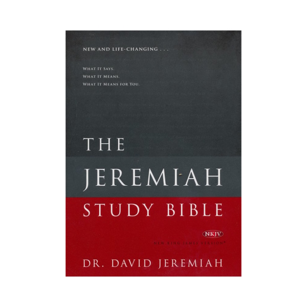 The NKJV Jeremiah Study Hardcover Bible.