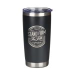 The Black Stainless Steel 18oz Travel Tumbler.