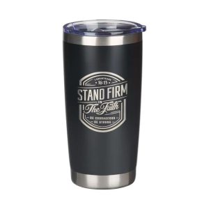 The Black Stainless Steel 18oz Travel Tumbler.