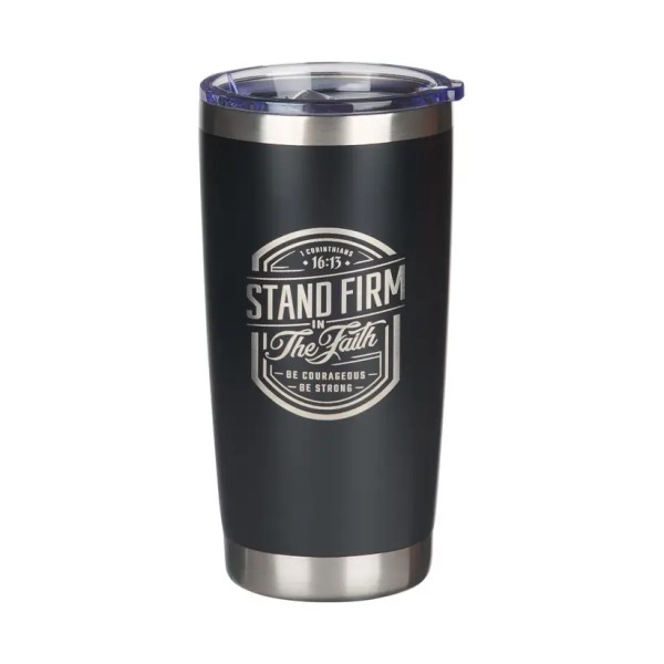 The Black Stainless Steel 18oz Travel Tumbler.