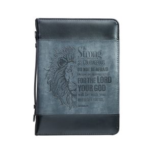 Be Strong Lion Bible Cover